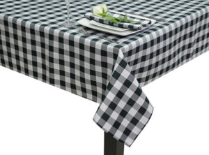 forest Green Gingham Square Tablecloth