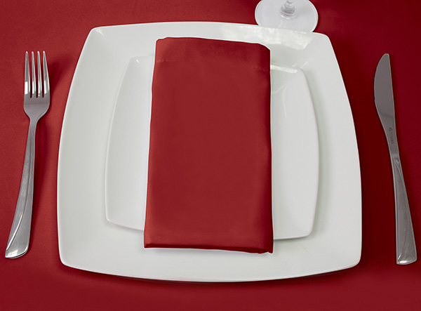 100% Heavy cotton Red napkin