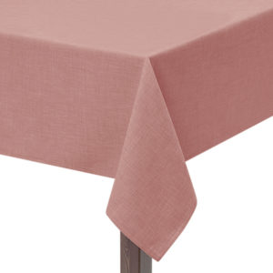 Pink Hessian Linen Square Tablecloth