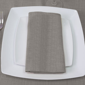 Hessian Linen Light Grey Napkin