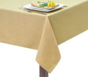 Mustard Hessian Linen Square Tablecloth