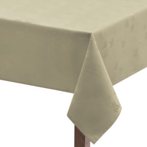 Ivory Ivy Leaf Square Tablecloth