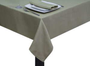 Lime Green Hessian Linen Square Tablecloth