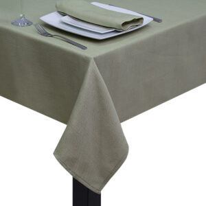 Lime Green Hessian Linen Square Tablecloth