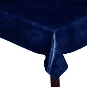 Luxury Leatherette square Royal Blue Tablecloth