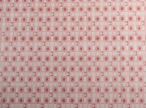 PVC Gingham Red Heart Check Tablecloth