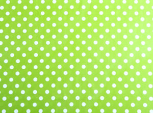 PVC Polka Dot Apple Green Tablecloth