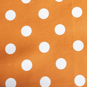 Orange Polka Dot Round PVC Tablecloth