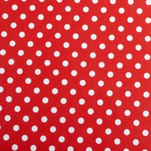 Red Polka Dot Round PVC Tablecloth