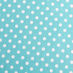 PVC Polka Dot Turquoise Tablecloth