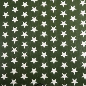 Green Stars Square PVC Tablecloth