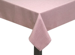 Pink Hessian Linen Square Tablecloth