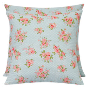 Pink Flower Canvas Cushion