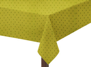 Olive Polka Dot Square Tablecloth