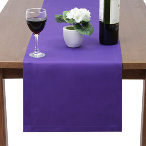 Purple Poly Cotton Table Runner