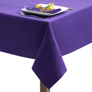 Purple Polycotton Square Tablecloth