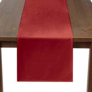 Red Poly Cotton Table Runner