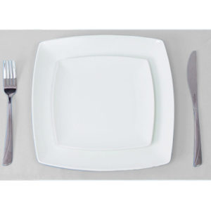White Placemat