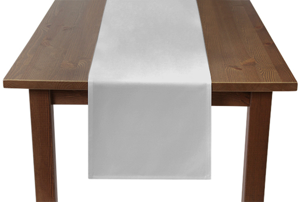 White Poly Cotton Table Runner