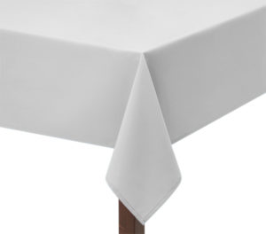 White Polycotton Square Tablecloth