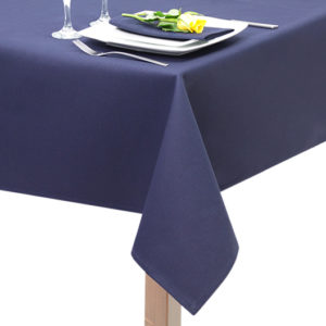 fire Retardant Navy Blue Tablecloth