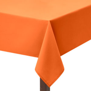 Orange Premium Plain Square Tablecloth