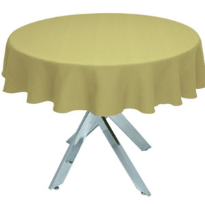 Olive Linen Union Round Tablecloth