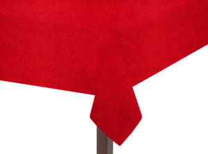 Suedette Red square Tablecloth