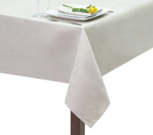 Ivory Suedette Square Tablecloth