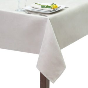 Ivory Suedette Square Tablecloth