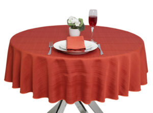 Paprika Linen Union Round Tablecloth