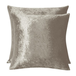 Sandalwood Crushed Velvet Cushion