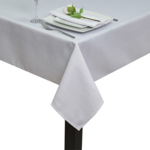 White Linen Union Square/Rectangle Tablecloth
