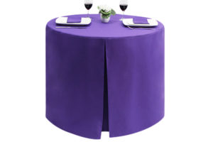 Fitted Round Polycotton Purple