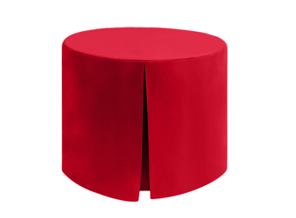 Fitted Round Superior Polyester Red