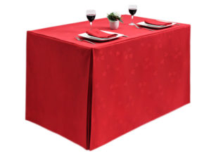 Red Ivy Leaf Fitted Tablecloths