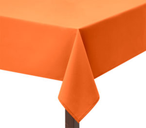 Premium Plain Orange square/ rectangular Tablecloth