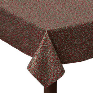 Red Holly Berry Square Tablecloth