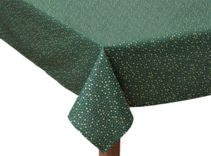 Christmas Star Bottle Green Square Tablecloth