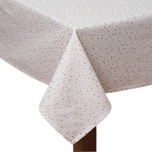Christmas Star Ivory Square Tablecloth
