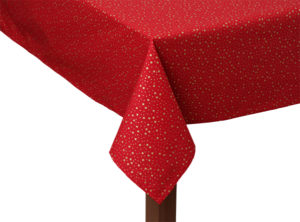 Christmas Star Red Square Tablecloth
