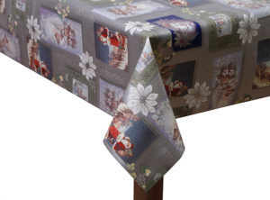 Square PVC Tablecloth Christmas Season's