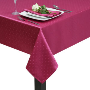 Fuchsia Polka Dot Square Tablecloth