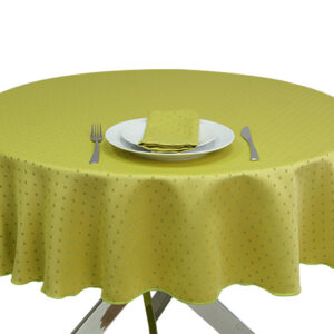 PolkaRound Dot Lime Green Tablecloth