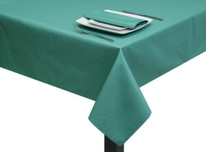 Polycotton Aquamarine Square Tablecloth
