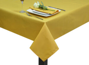 Polycotton Sunflower Square Tablecloth
