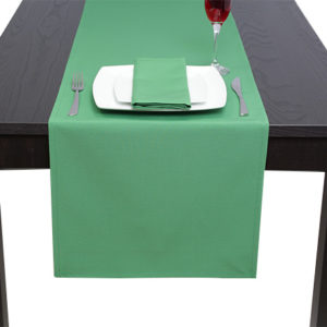 Apple Green Luxury Plain Table Runner