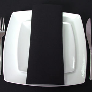 Black Luxury Plain napkin