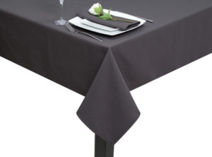 Dark Grey Luxury Plain square tablecloth