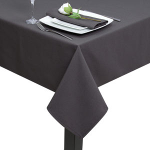 Dark Grey Luxury Plain square tablecloth